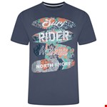 Kam Surf Rider Tee - vintage indigo